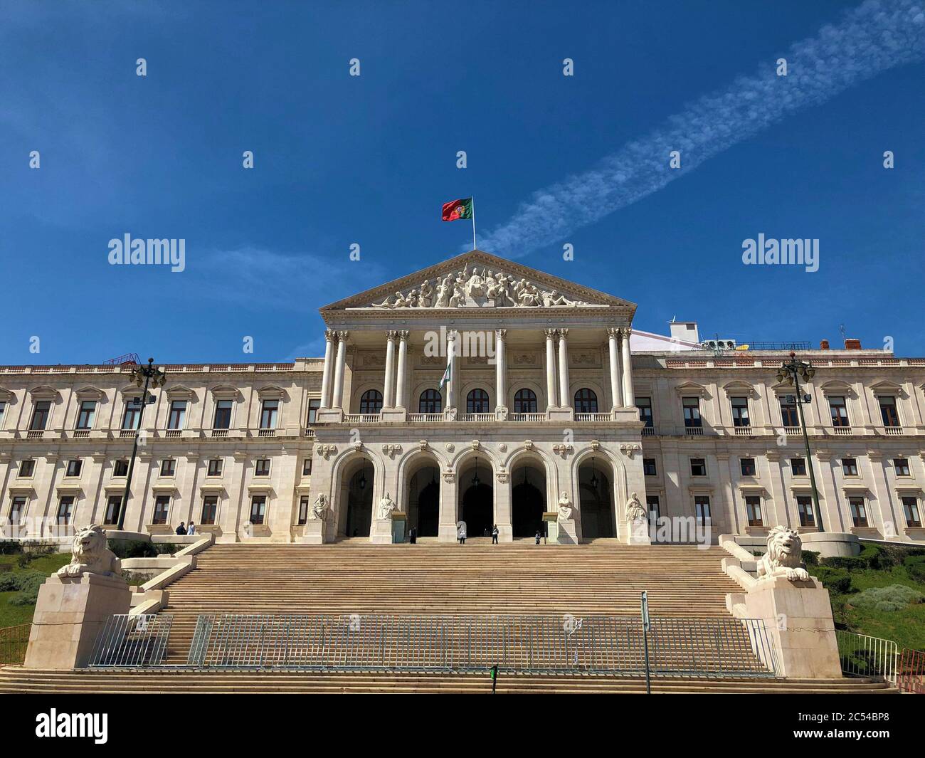 Parlament in Lisbon Stock Photo
