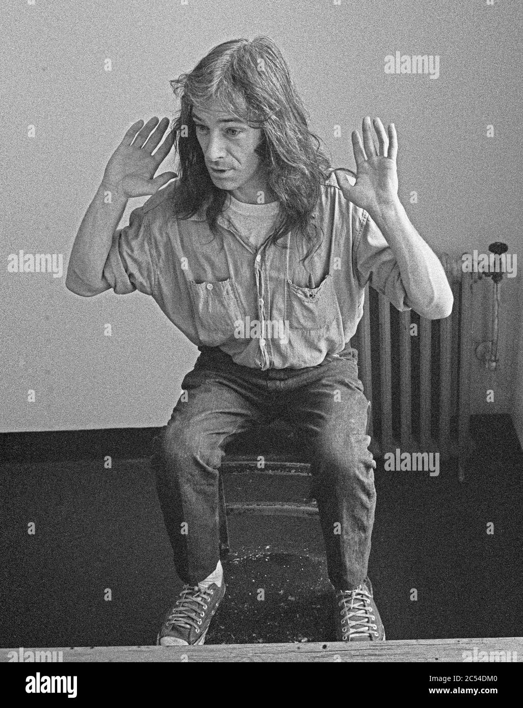 Dennis Robert Peron, a San Francisco activist, in San Bruno jail in the late 70s Stock Photo