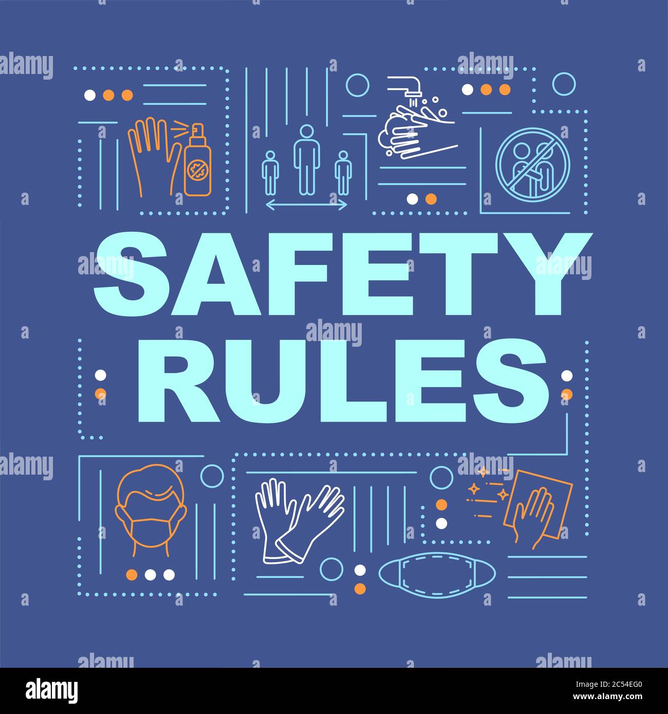 Safety rules word concepts banner Stock Vector Image & Art Alamy