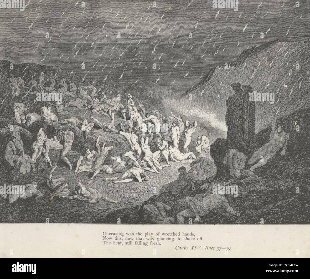 Inferno Canto 14 verses 3739 Stock Photo Alamy