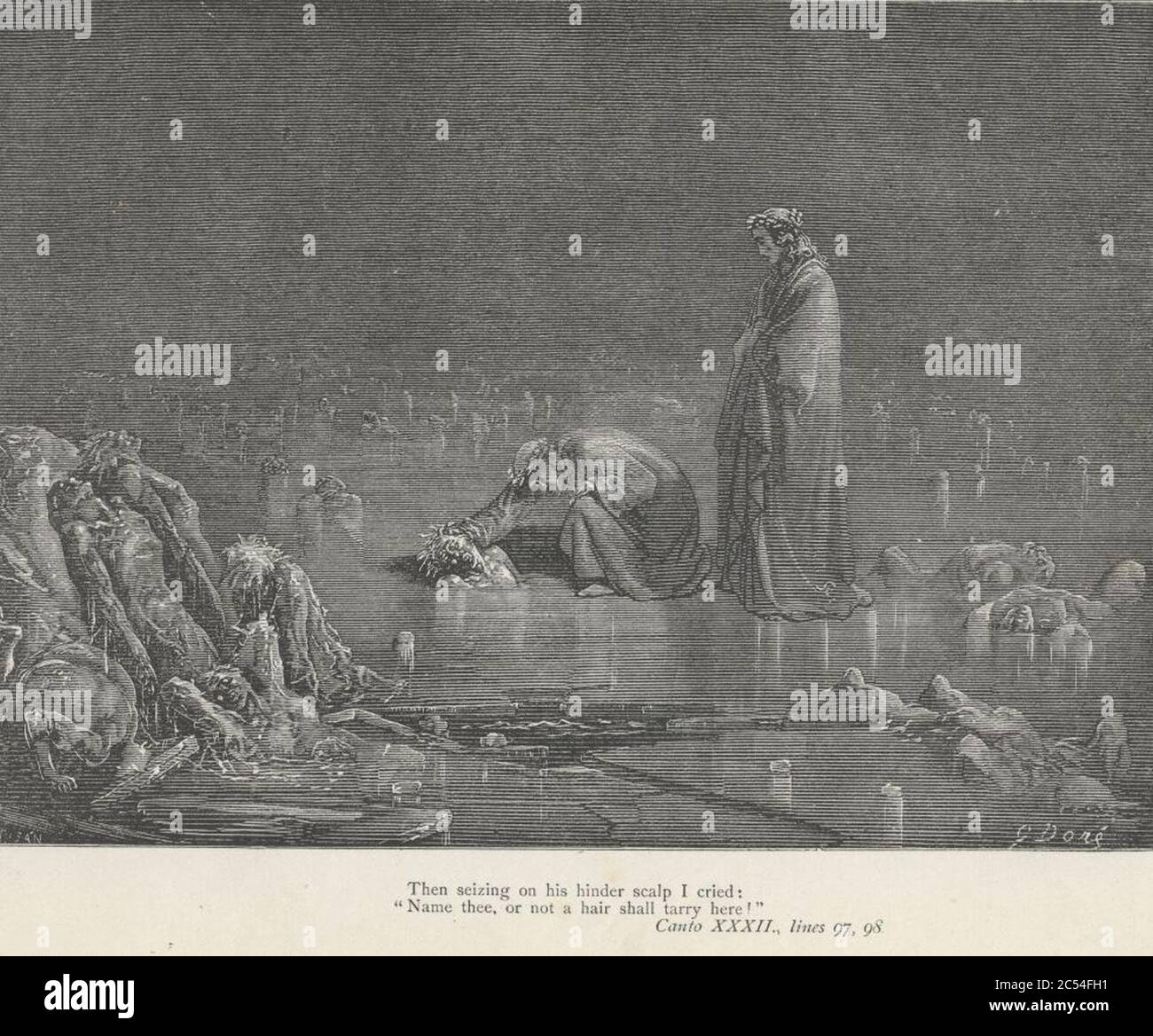 Inferno Canto 32 verses 9798 Stock Photo Alamy