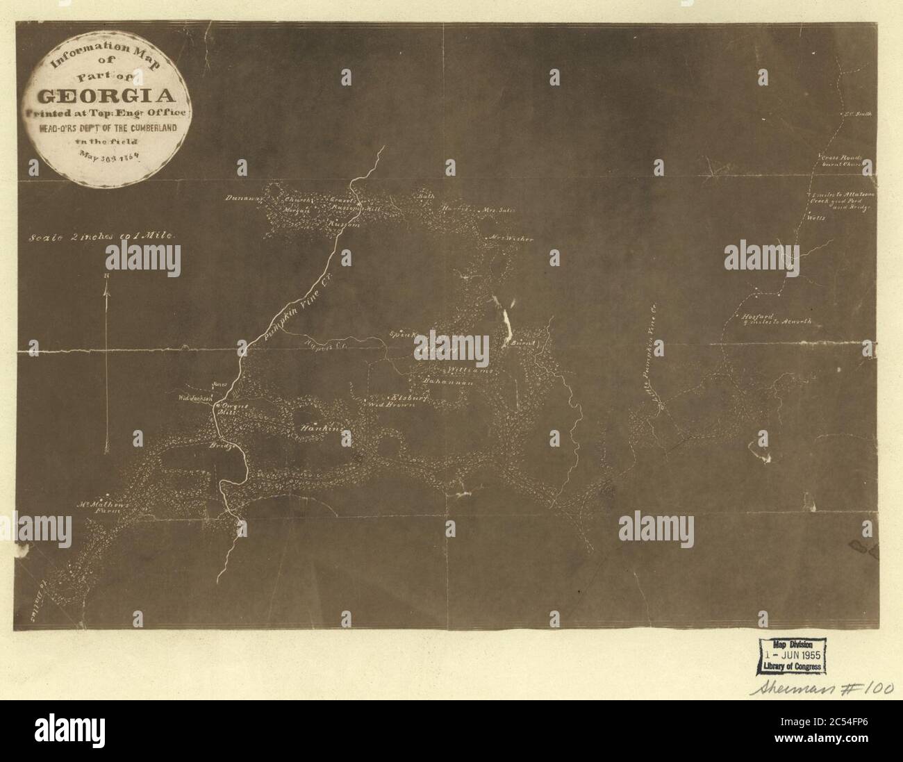 Information map of part of Stock Photo Alamy