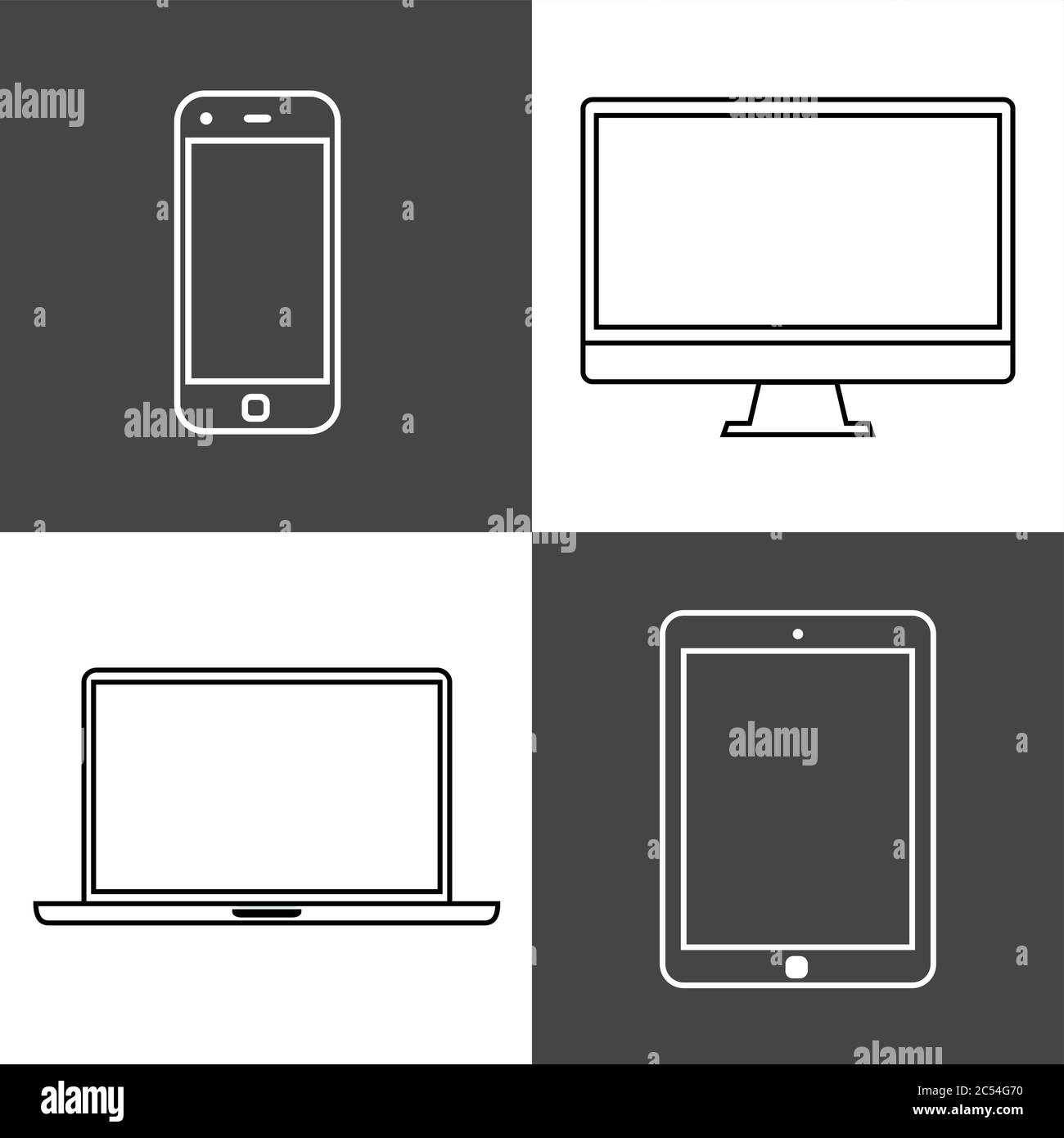 Digital devices Stock Vector Images - Alamy