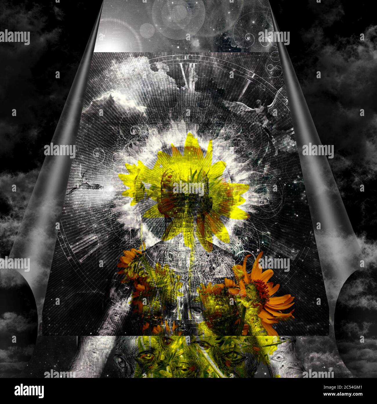 3d rendering burning yellow hi-res stock photography and images - Alamy