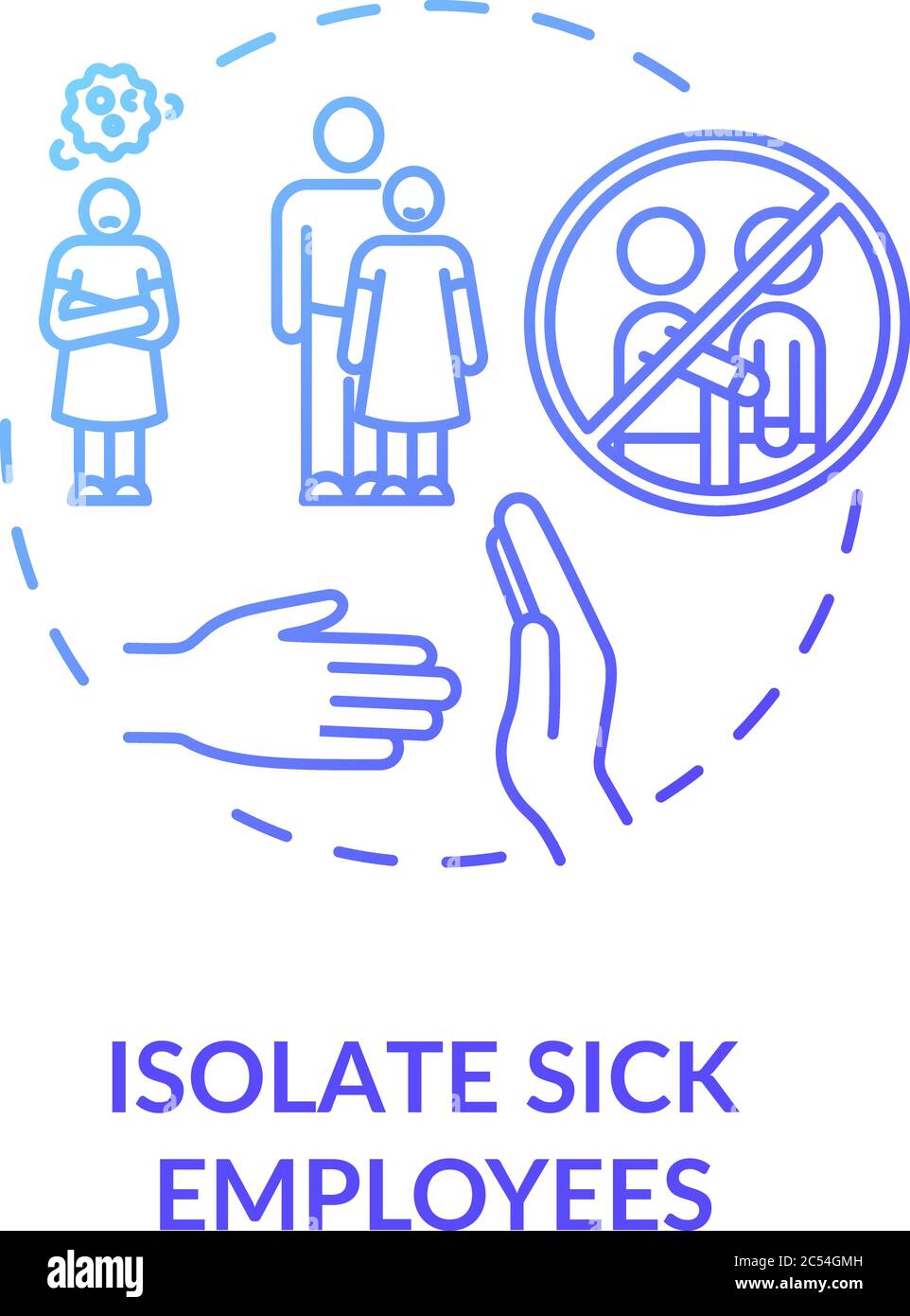 Avoid crowds concept icon Stock Vector Image & Art - Alamy