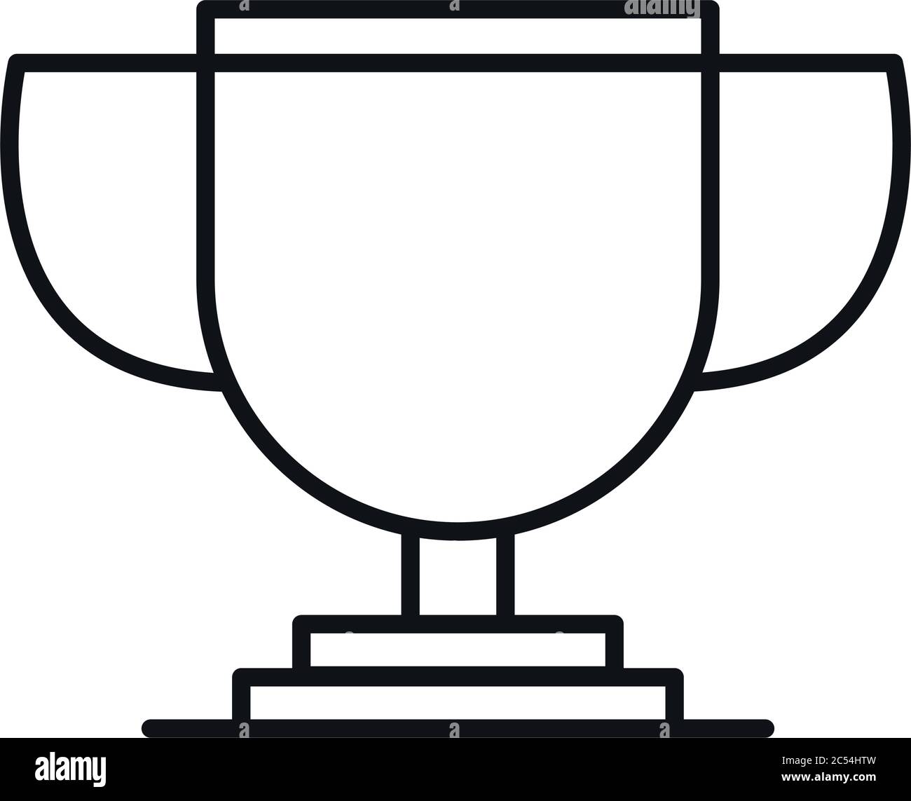 trophy cup award prize line style icon vector illustration Stock Vector ...