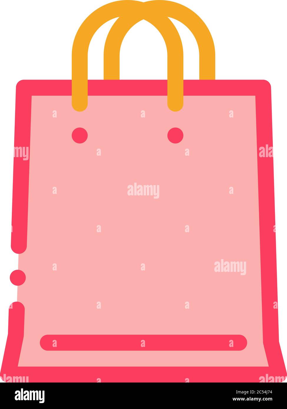 webshop bag icon vector outline illustration Stock Vector Image & Art ...