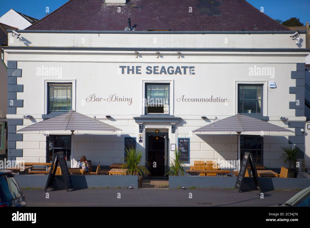 The Seagate pub and hotel, Appledore, North Devon, England Stock Photo