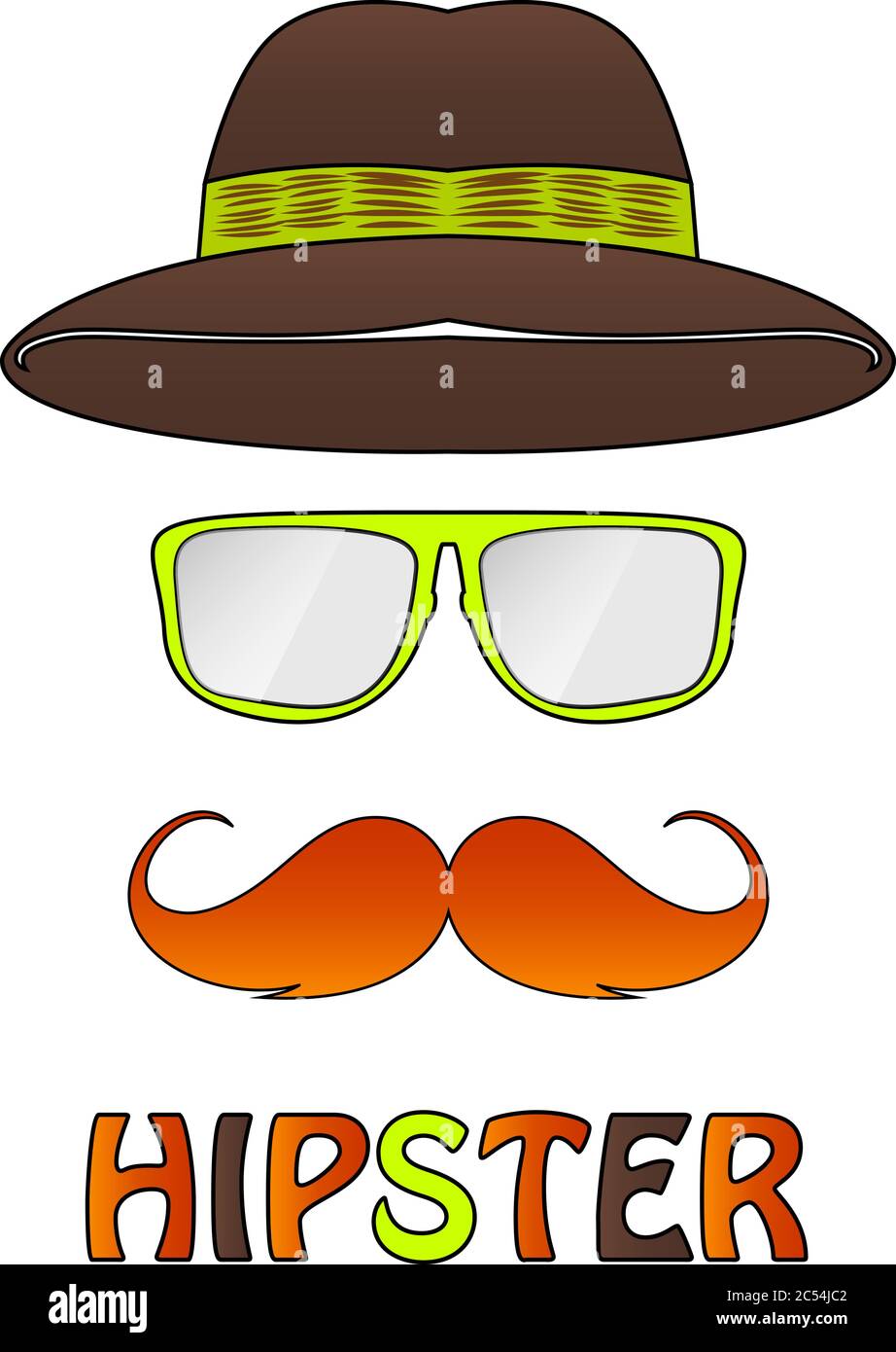 different hipster style. eps 10 vector iilustration Stock Vector