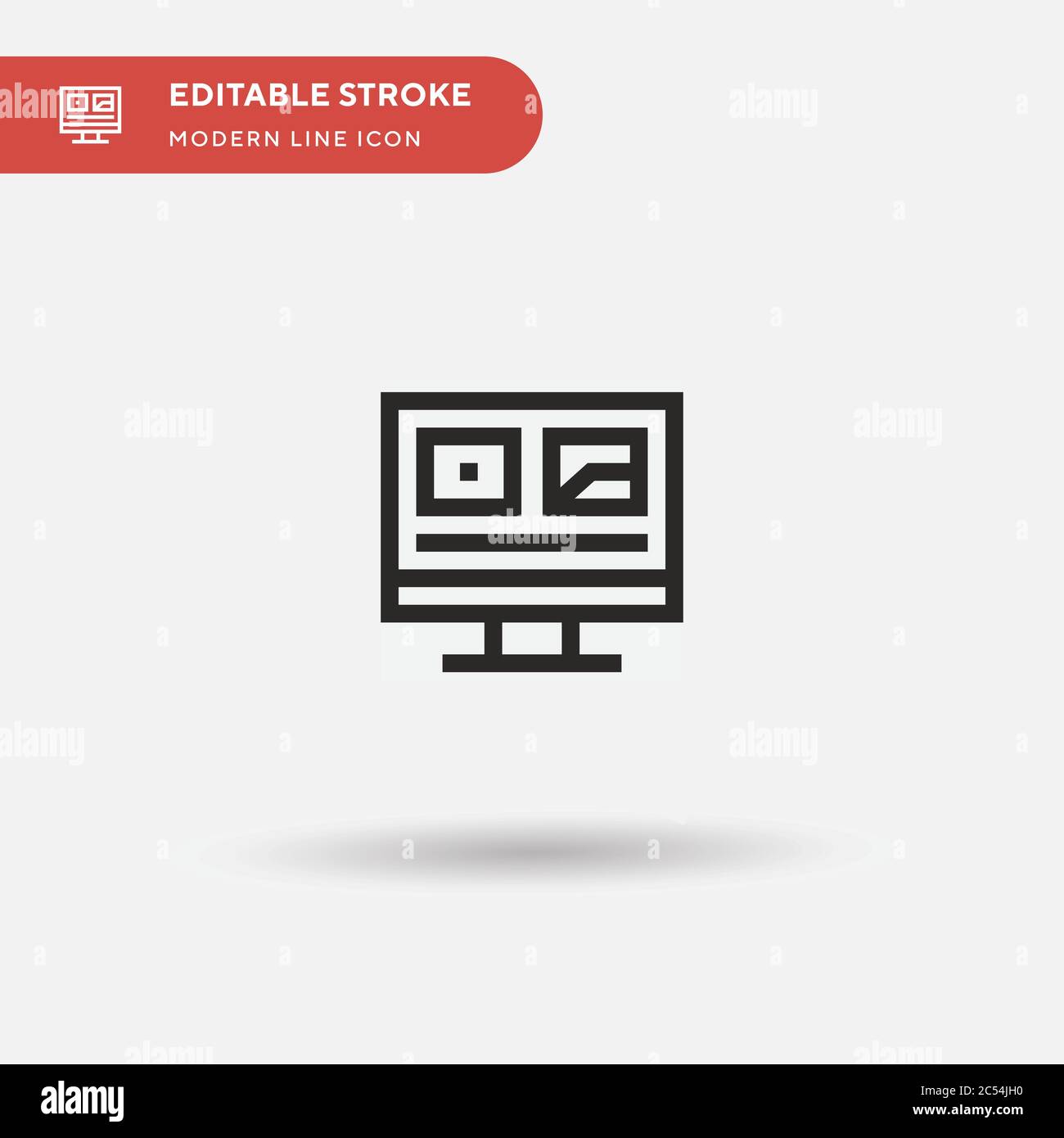 Software Simple vector icon. Illustration symbol design template for web mobile UI element. Perfect color modern pictogram on editable stroke. Software icons for your business project Stock Vector