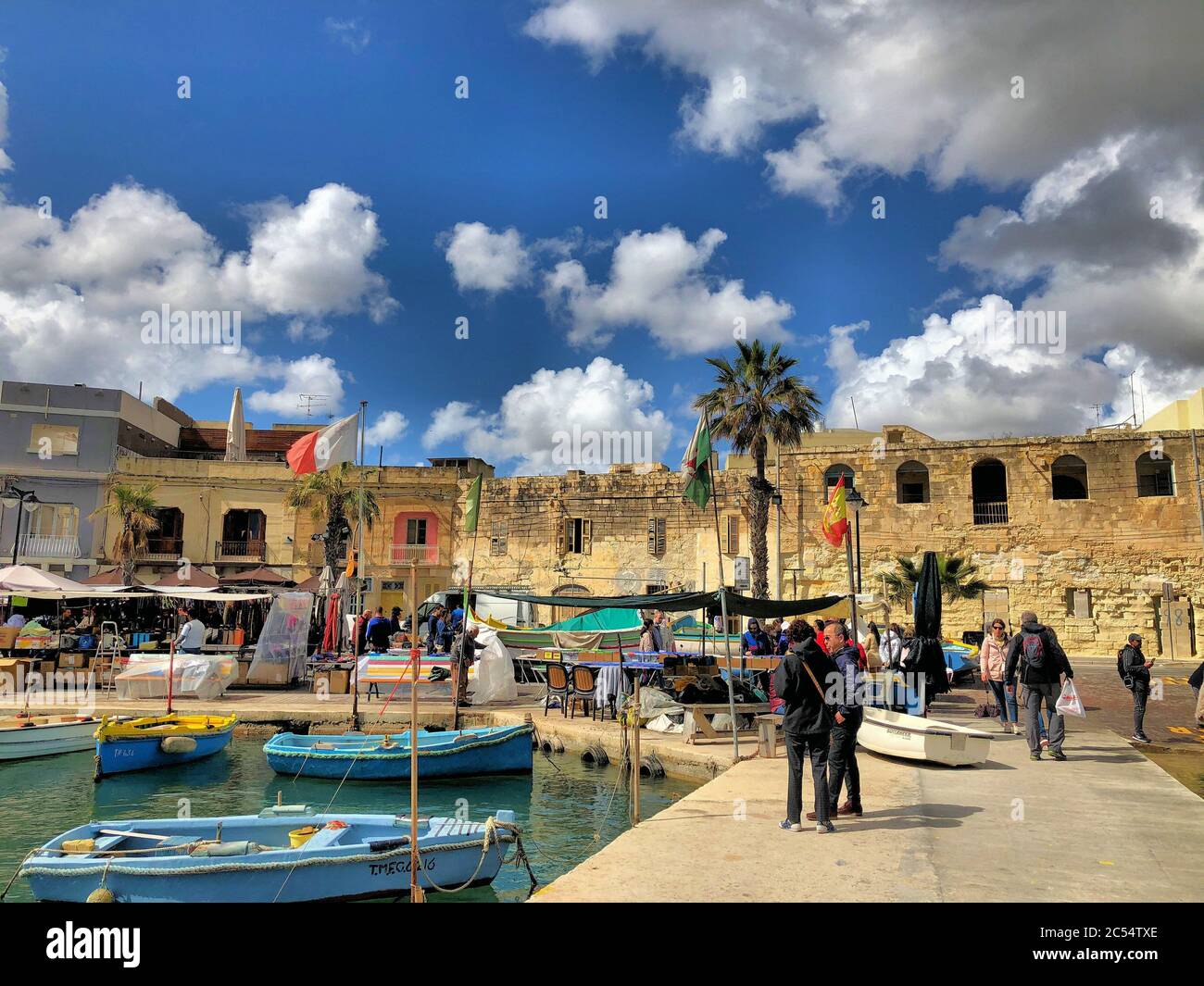 Popular fishing village in Malta Stock Photo Alamy