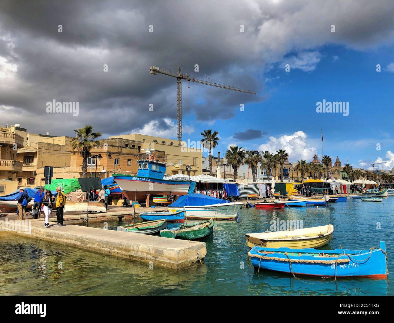 Popular fishing village in Malta Stock Photo Alamy