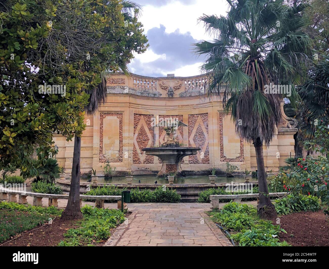 Botanical garden in Malta Stock Photo Alamy