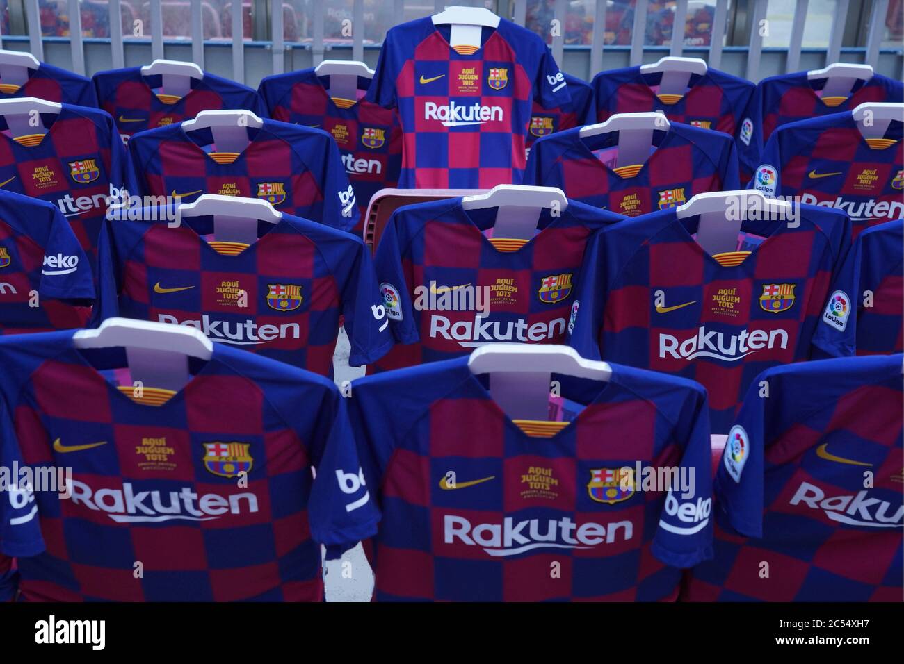 Barcelona, Spain. 30th June, 2020. Spanish La Liga soccer match FC