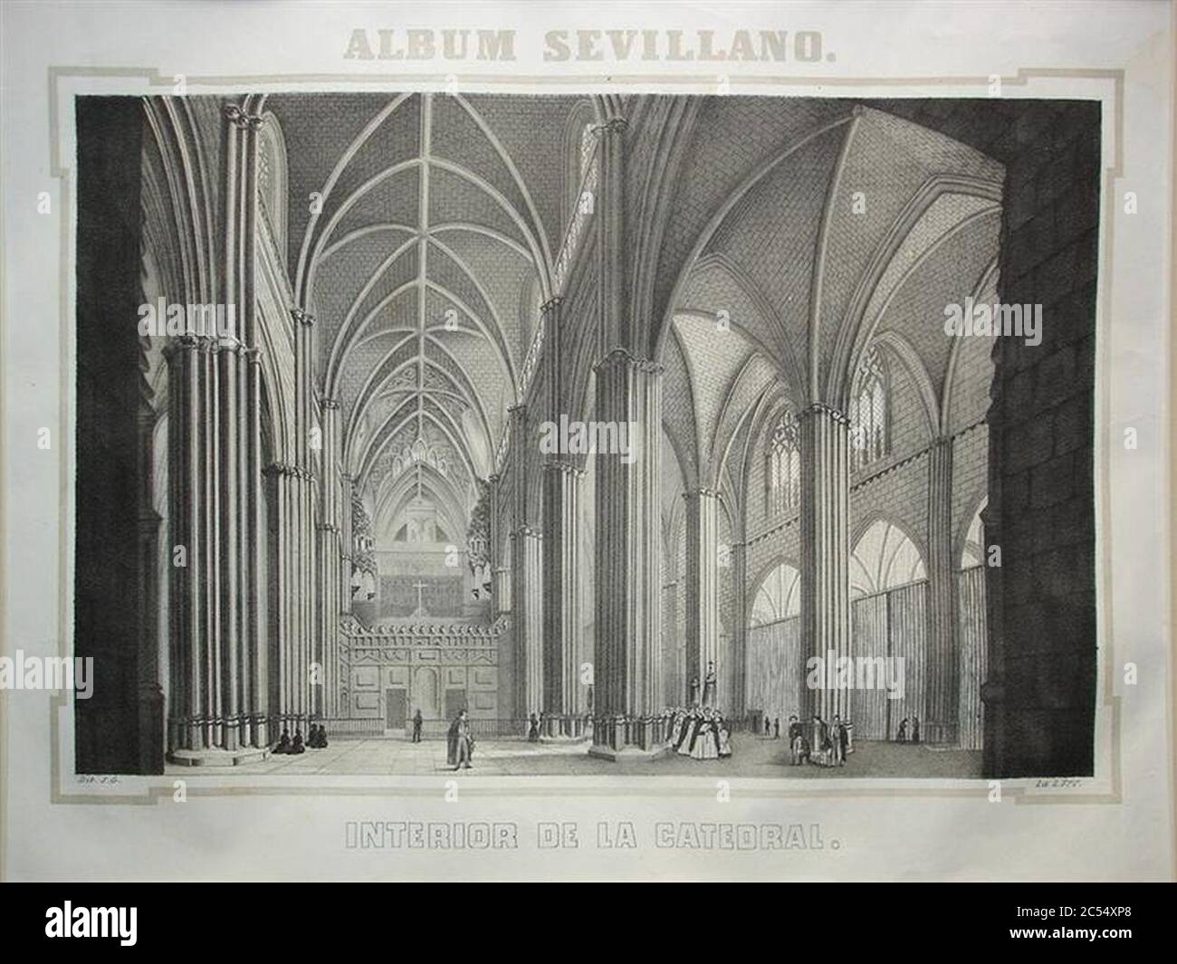 Interior de la catedral Stock Photo - Alamy