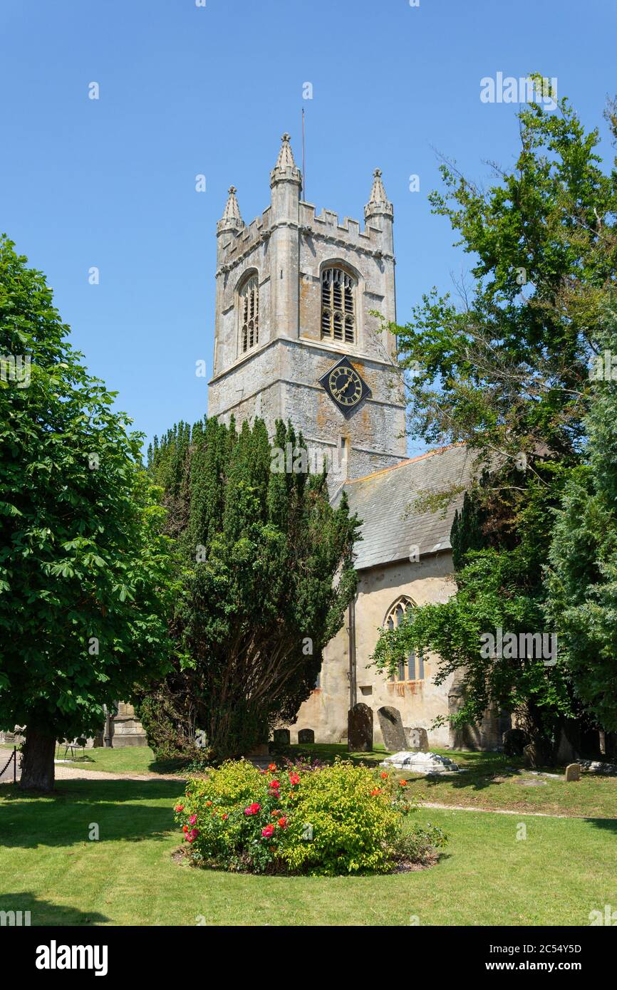 St Michael's & All Angels' Church, Market Place, Lambourn, Berkshire, England, United Kingdom Stock Photo