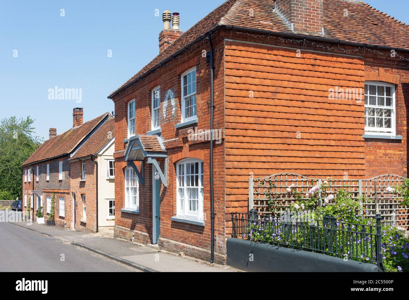 Period houses, Church Street, Kintbury, Berkshire, England, United