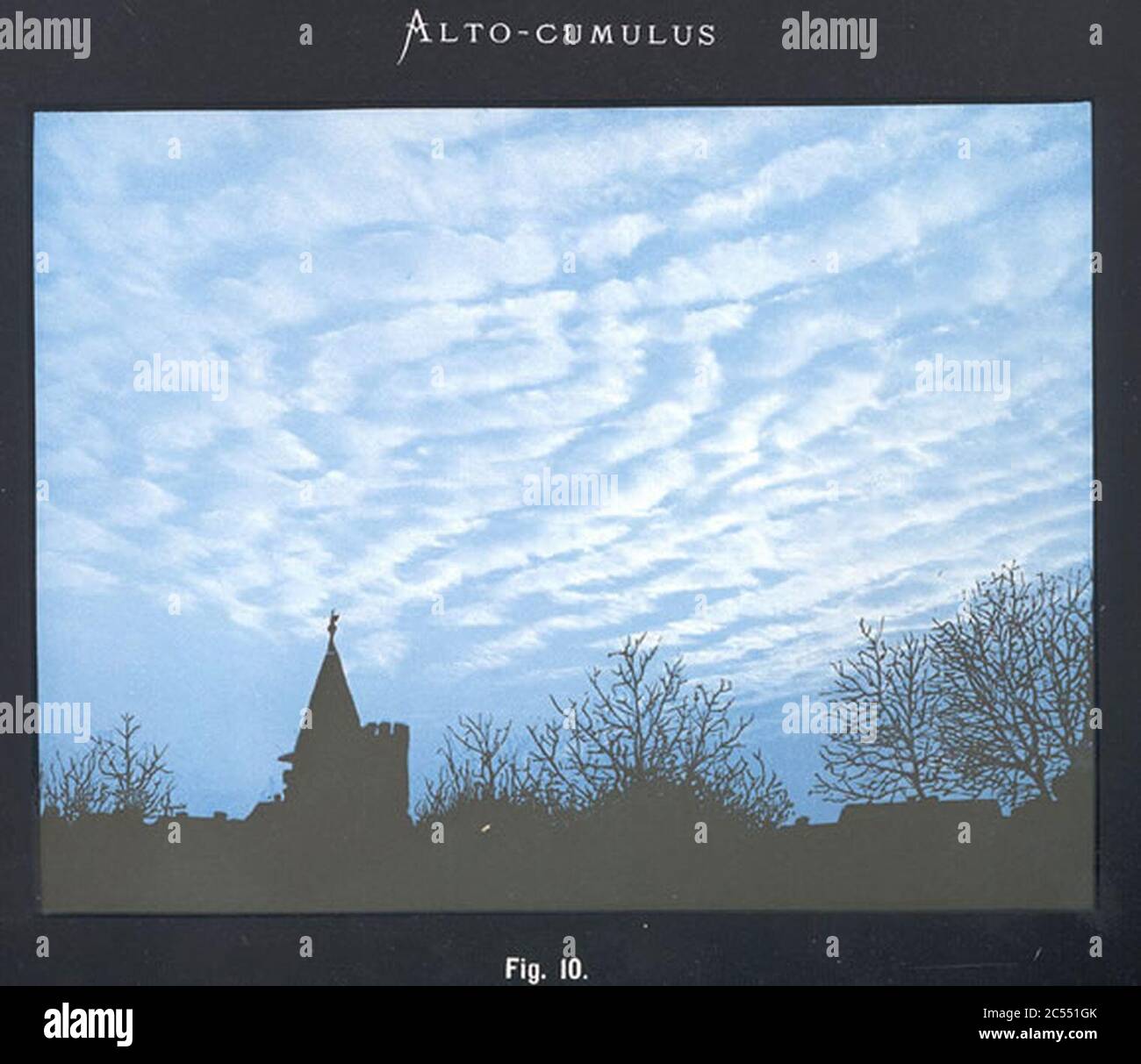 International Cloud Atlas 1896-10-Alto-cumulus Stock Photo - Alamy