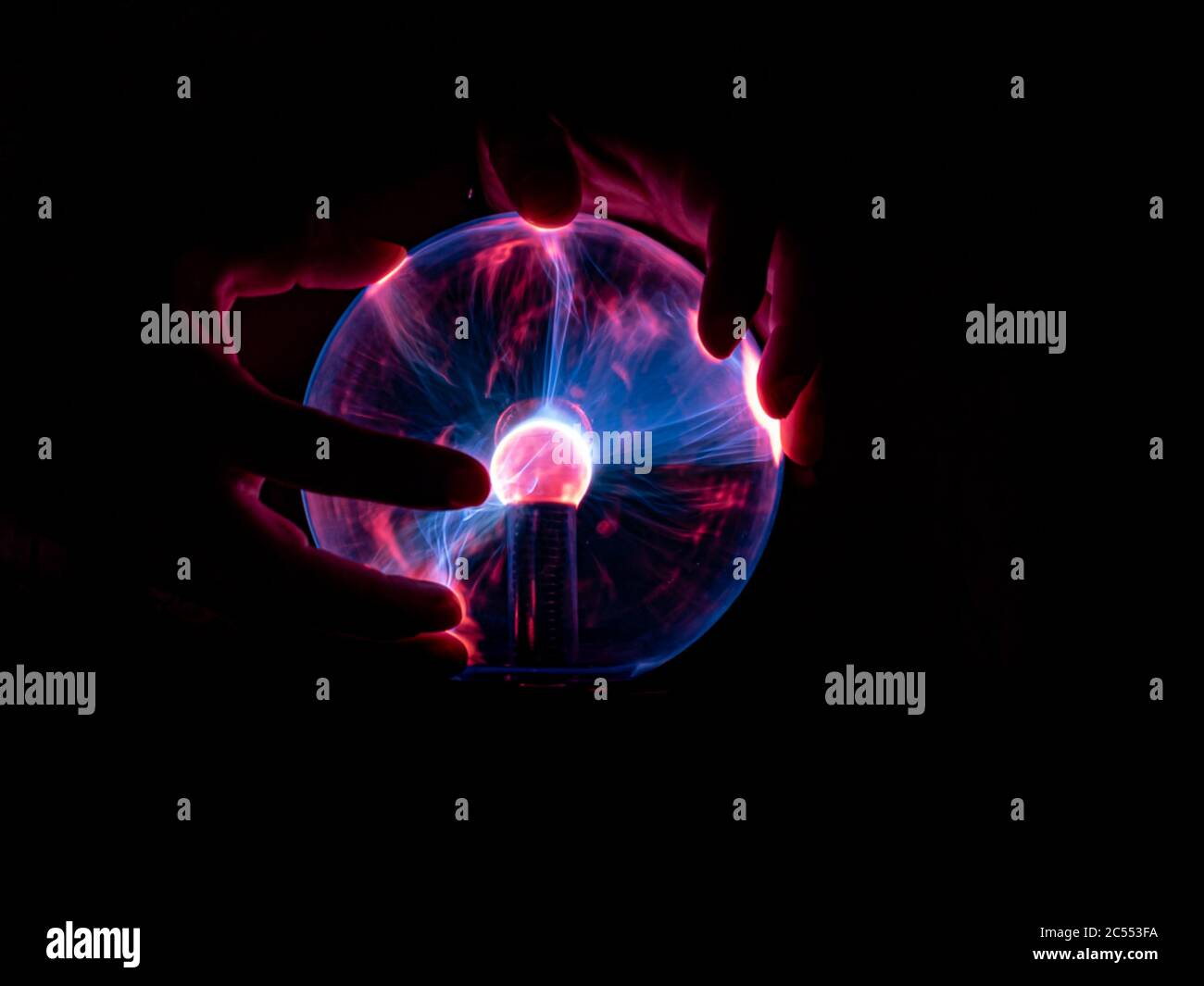 Plasma ball hands hi-res stock photography and images - Alamy