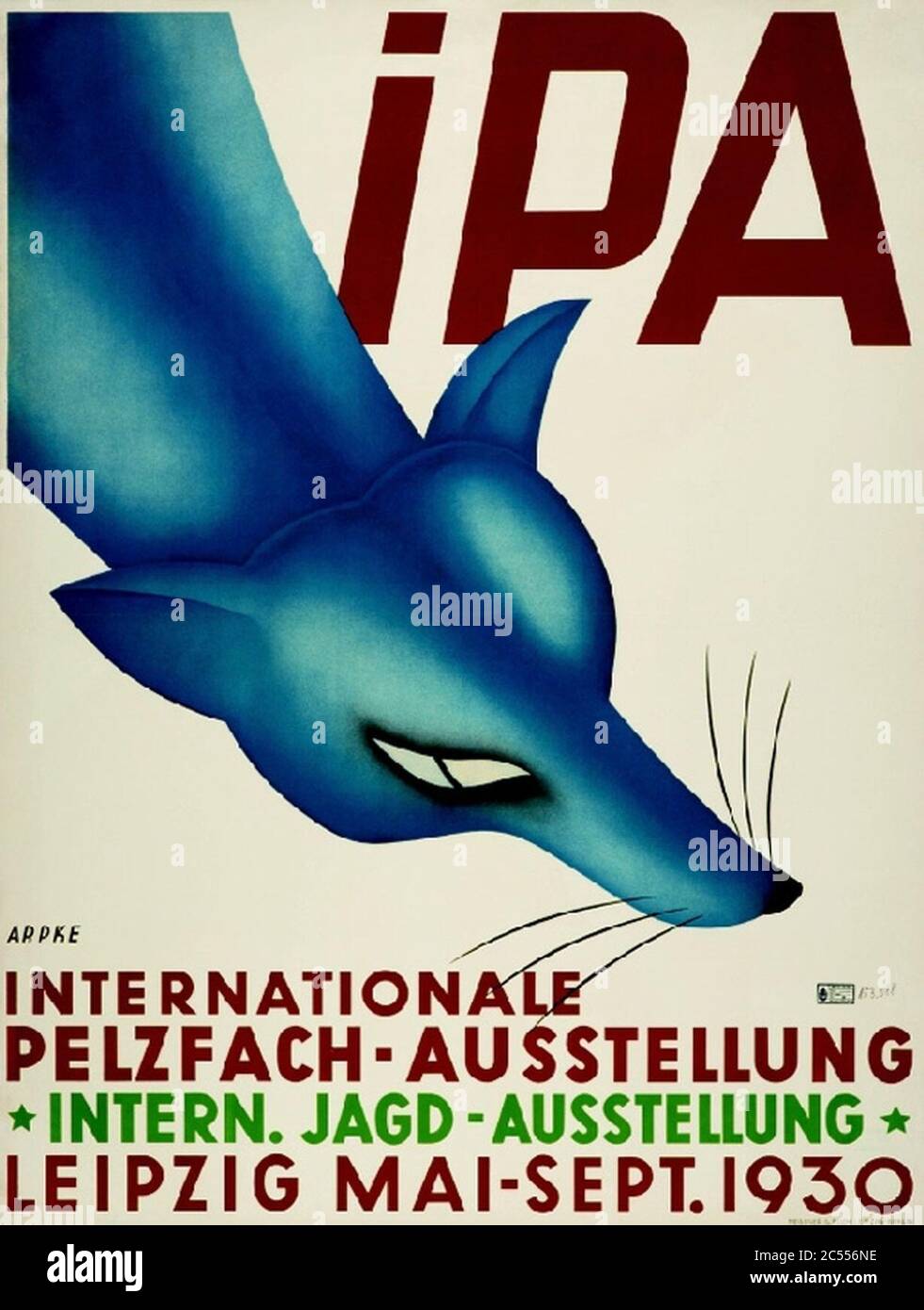 IPA Plakat. Stock Photo