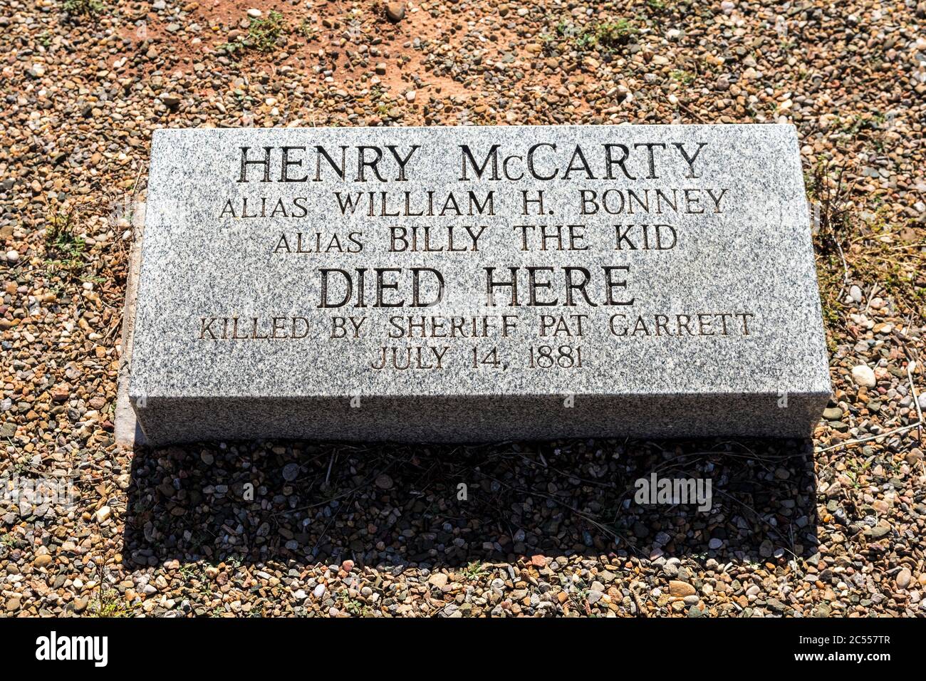 Billy the Kid died at this location shot by Sheriff Pat Garrett in Fort Sumner, New Mexico, USA. Stock Photo