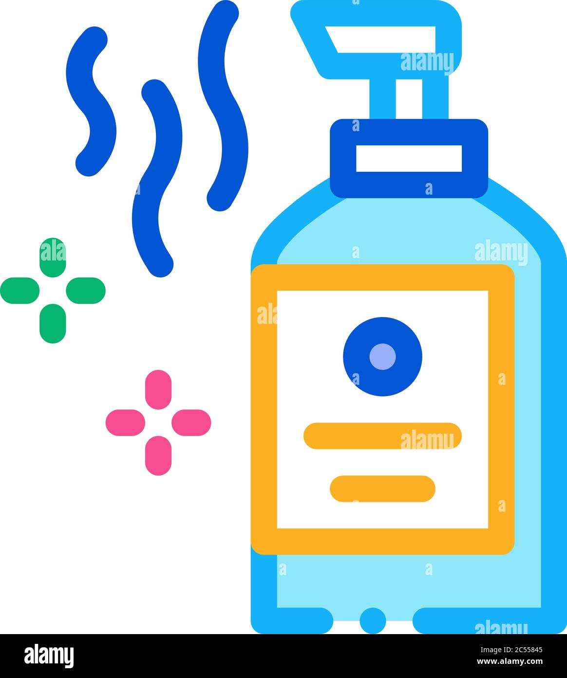 aromatic liquid soap bottle icon vector outline illustration Stock ...