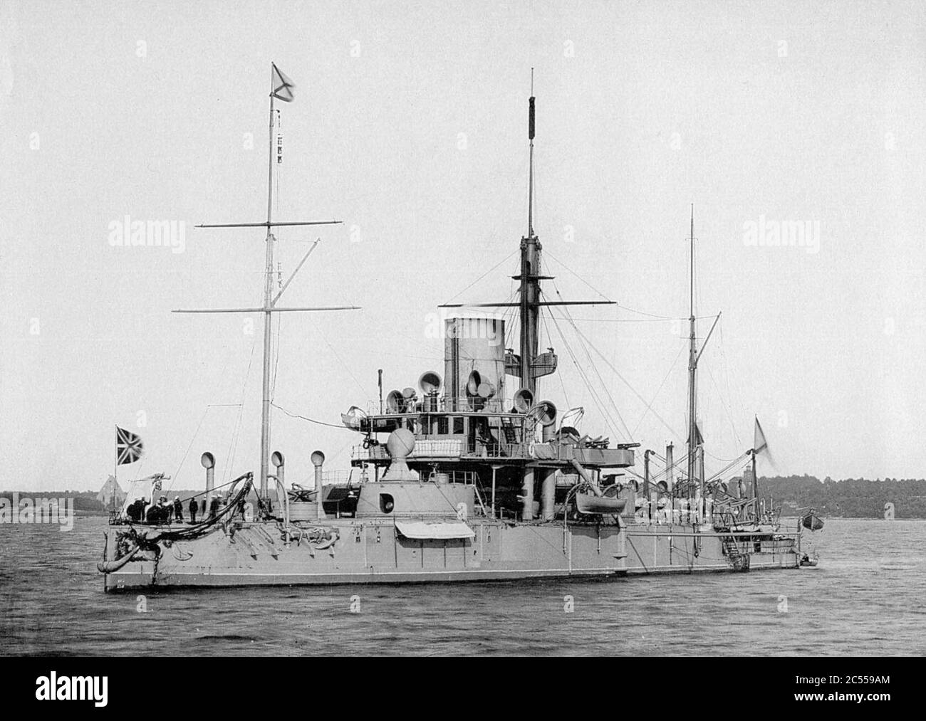 Ironclad warship Pyotr Velikiy Stock Photo Alamy