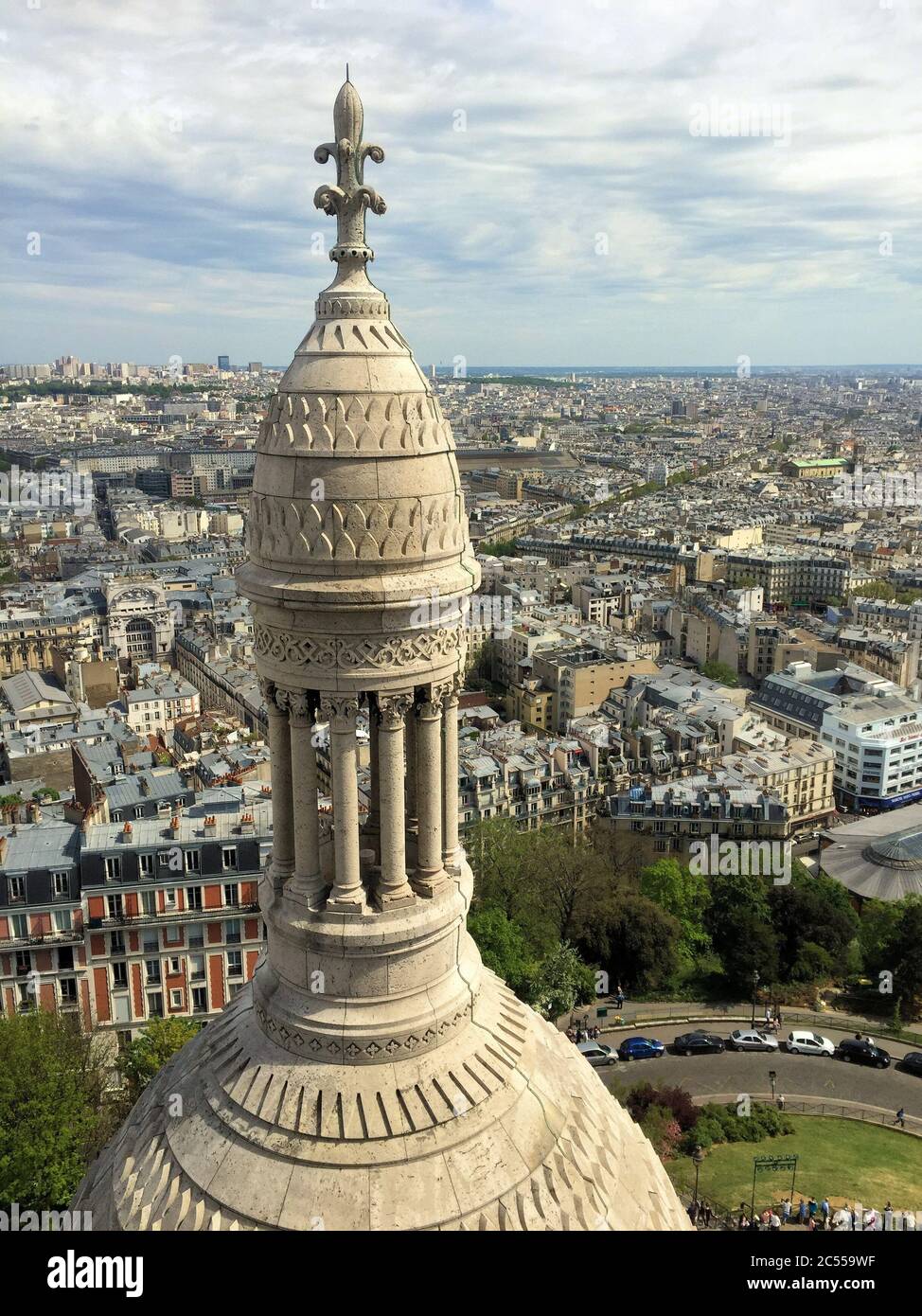 View over the city of love Paris Stock Photo