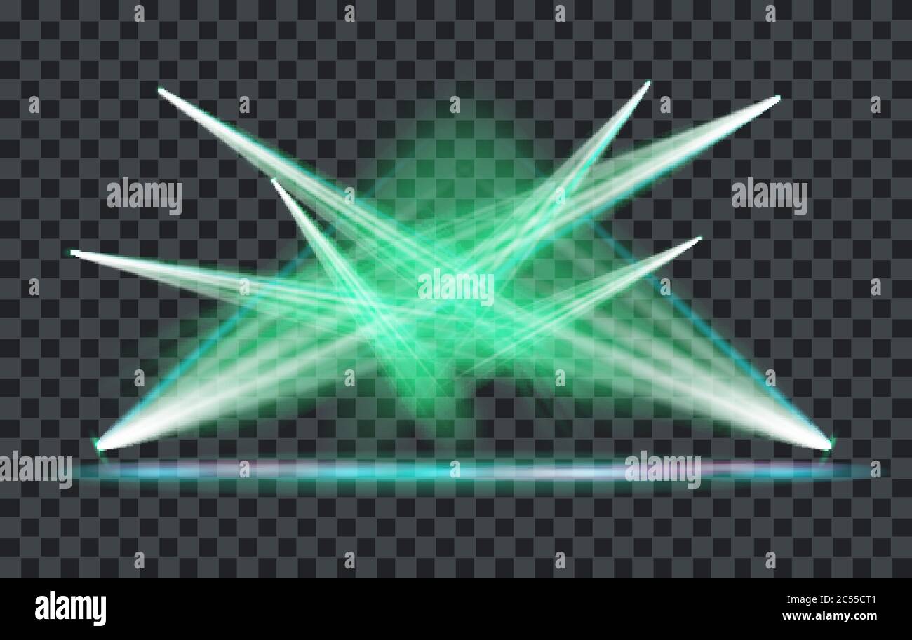 Vector Light Effect Spotlight with Transparent Background Stock Vector ...