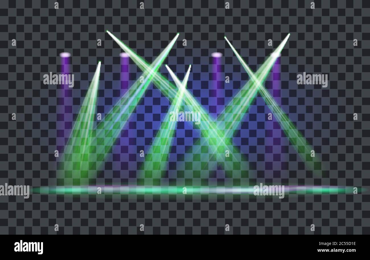 Vector Light Effect Spotlight with Transparent Background Stock Vector ...