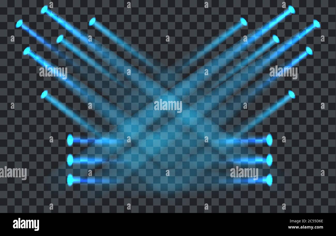 Vector Light Effect Spotlight with Transparent Background Stock Vector ...