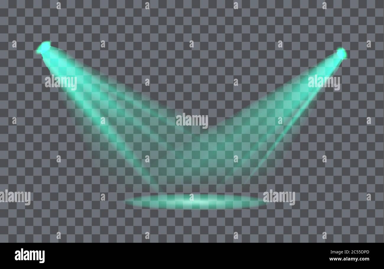 Vector Light Effect Spotlight with Transparent Background Stock Vector ...