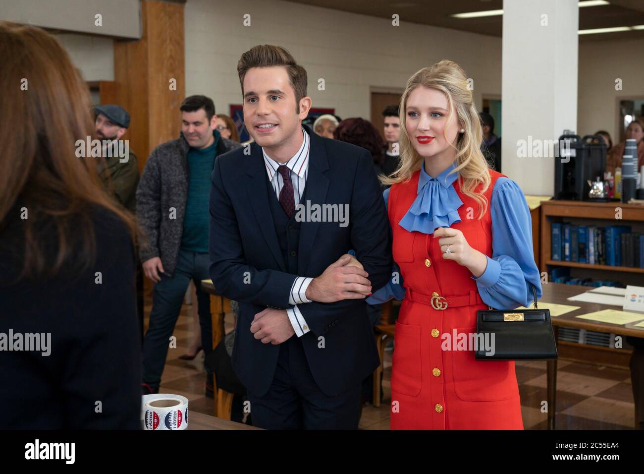 THE POLITICIAN, from left: Ben Platt, Julia Schlaepfer, 'The Voters