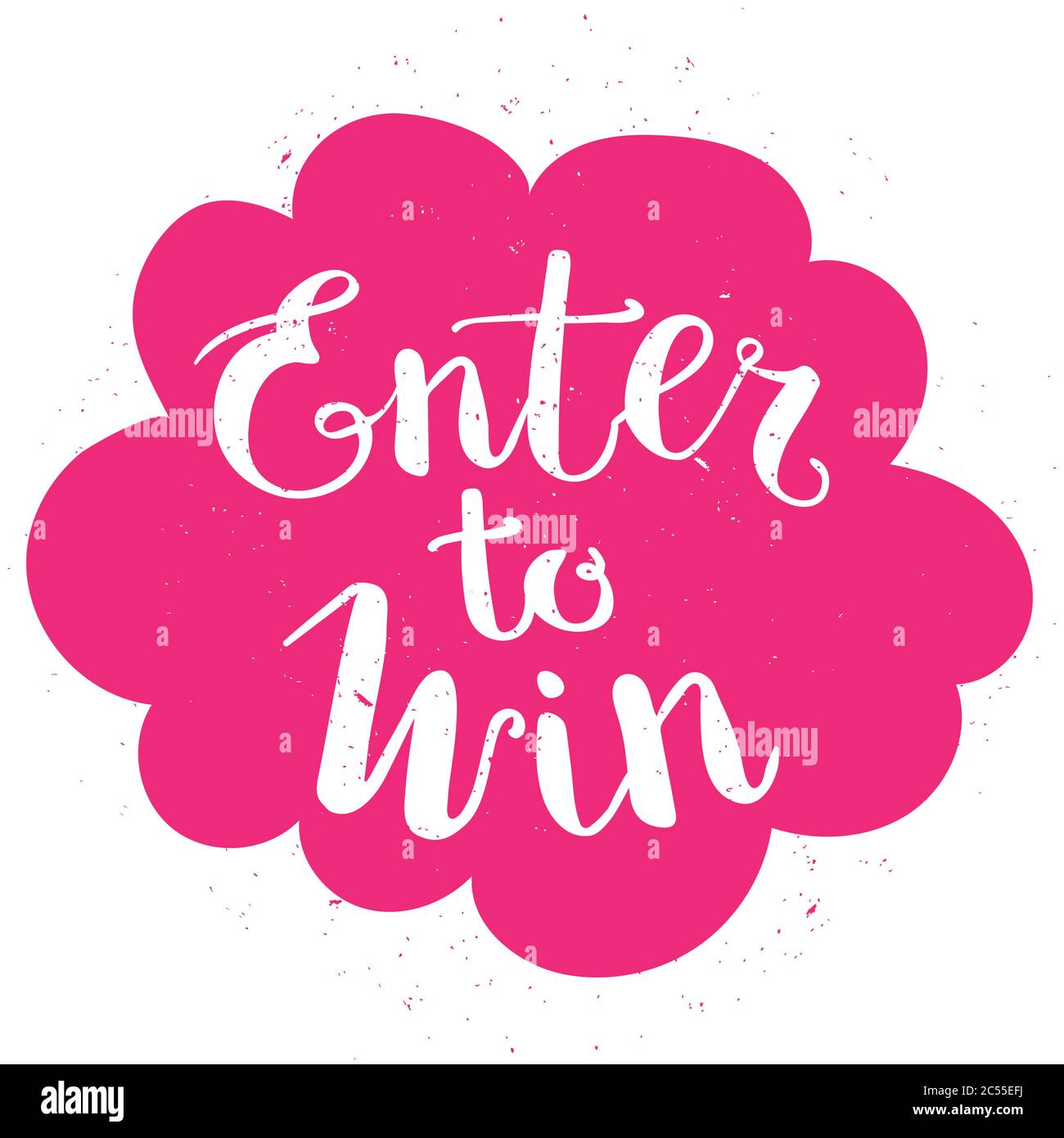 Enter to Win Vector Sign, Win Prize, Win in Lottery Stock Vector