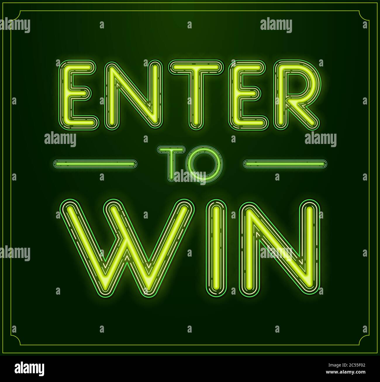 Enter to Win Vector Sign, Win Prize, Win in Lottery Stock Vector Image