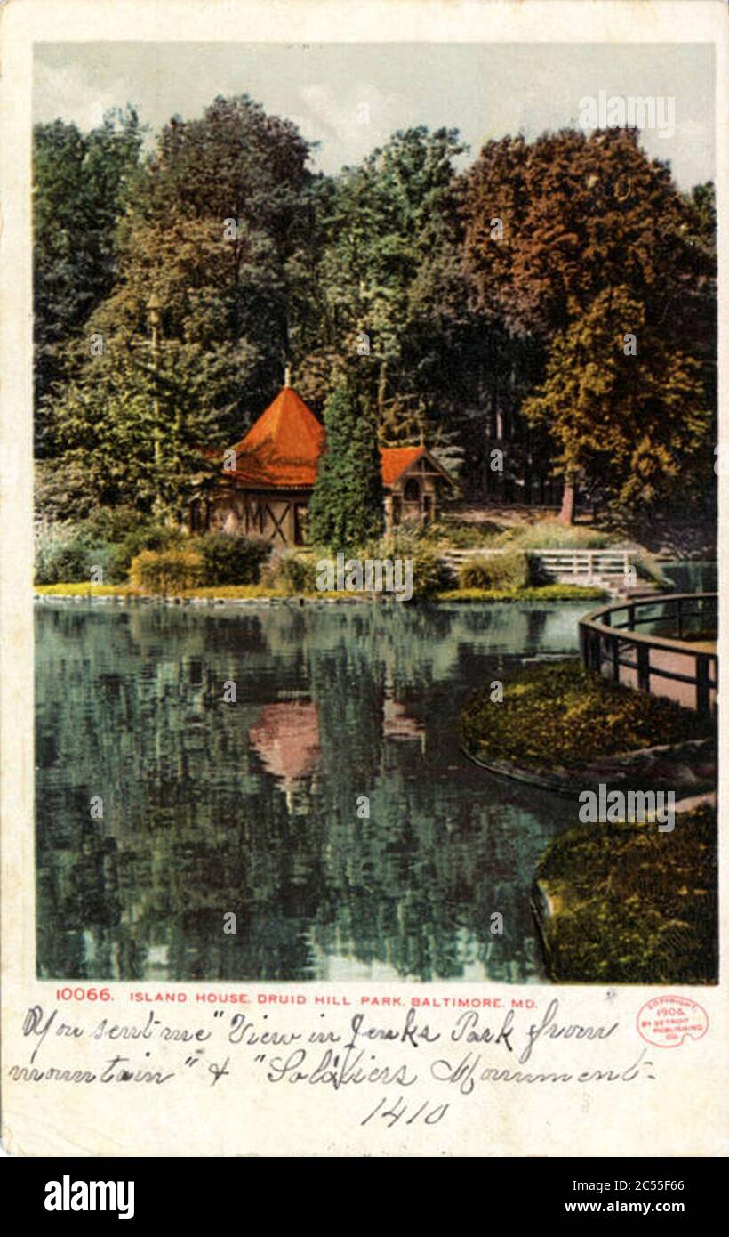 Island House, Druid Hill Park Stock Photo Alamy
