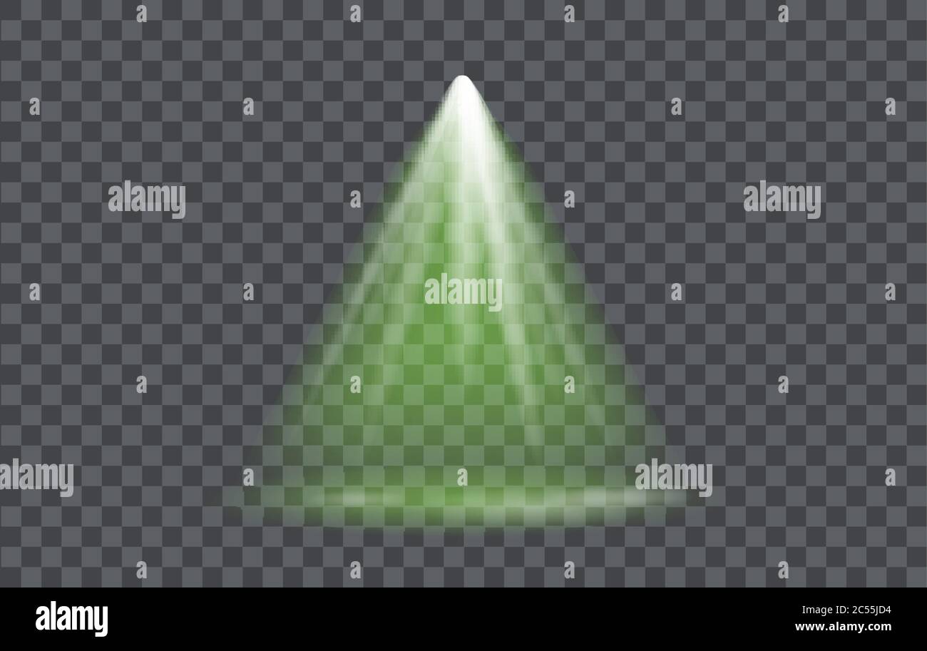 Vector Light Effect Spotlight with Transparent Background Stock Vector ...