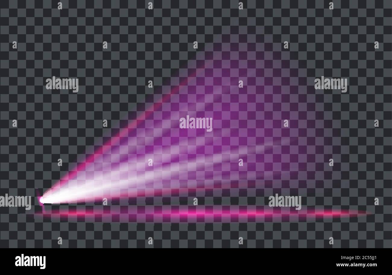 Vector Light Effect Spotlight with Transparent Background Stock Vector ...