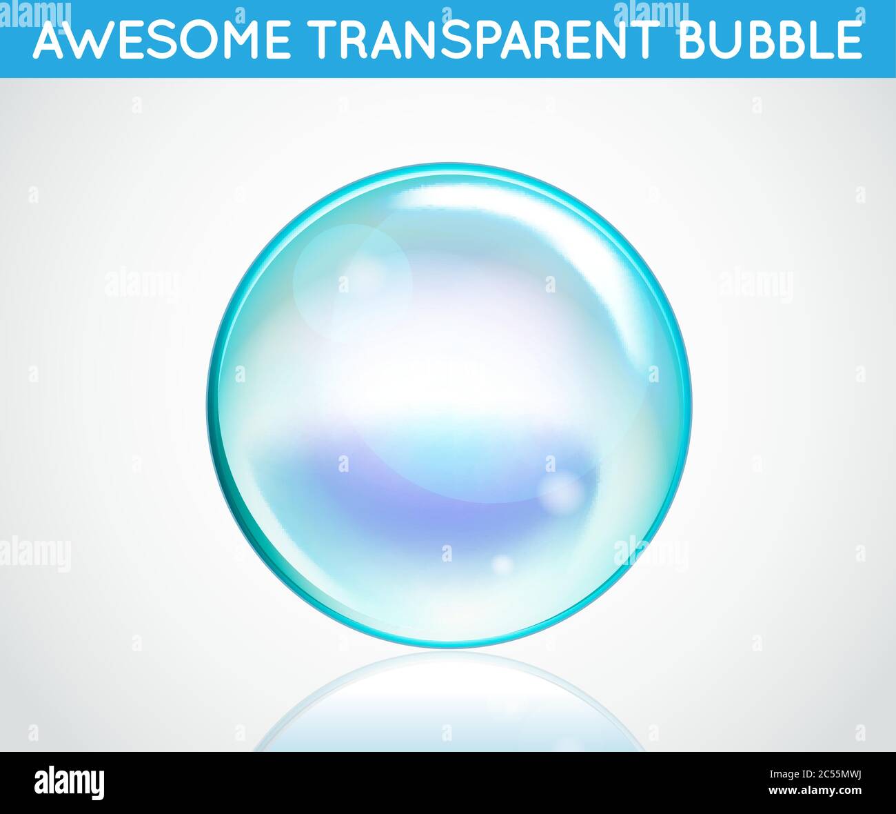 Vector Rainbow Water Bubbles. Transparent Isolated Realistic Design ...
