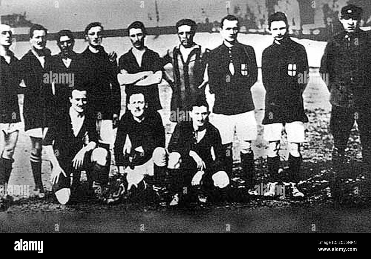 Italian Football Champion 1906 Stock Photo Alamy