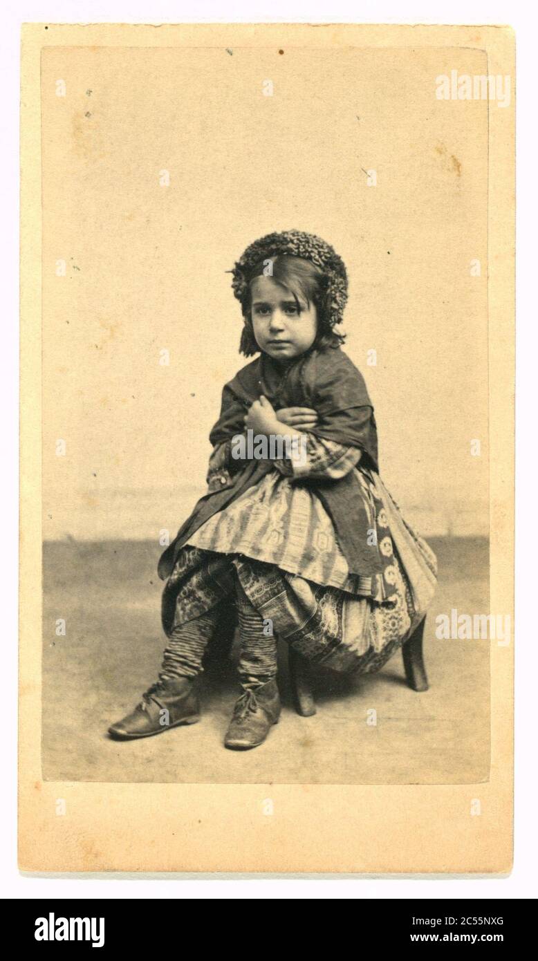 Italian peasant girl) - E. & H.T. Anthony (Firm), 501 Broadway, N.Y Stock Photo