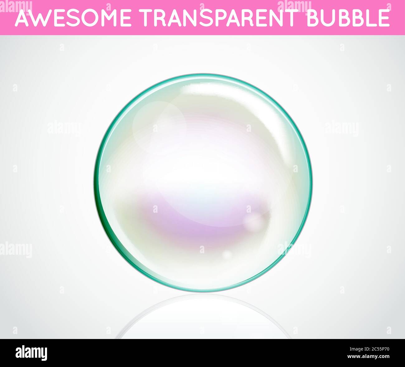 Vector Rainbow Water Bubbles. Transparent Isolated Realistic Design ...