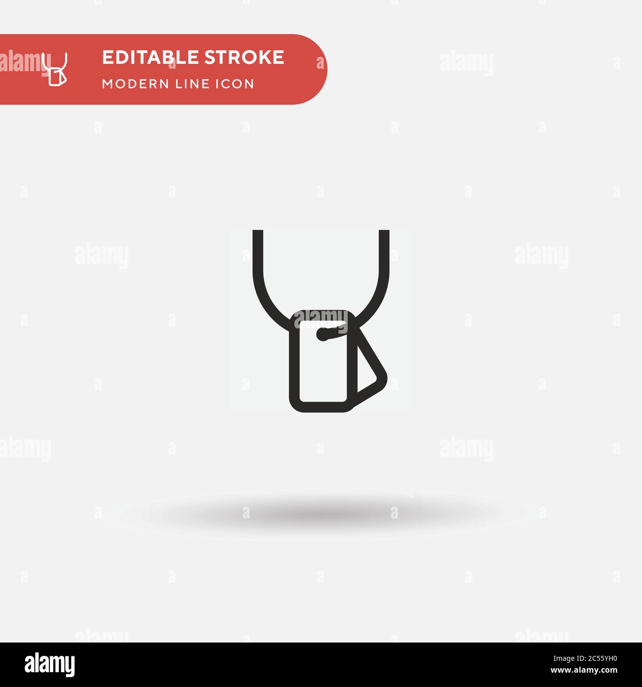 Identification Simple vector icon. Illustration symbol design template ...