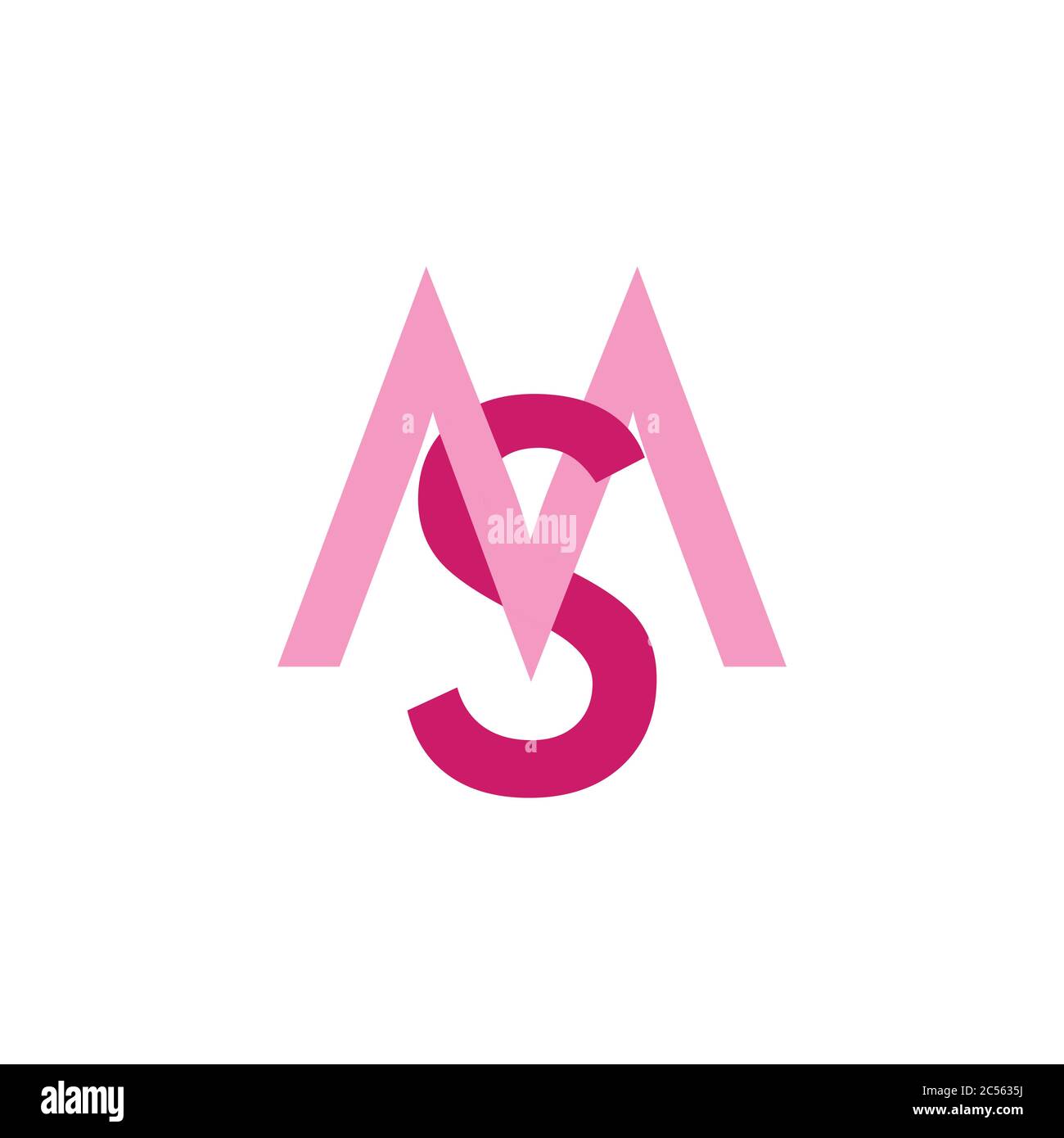 letters ms linked logo vector Stock Vector Image & Art - Alamy