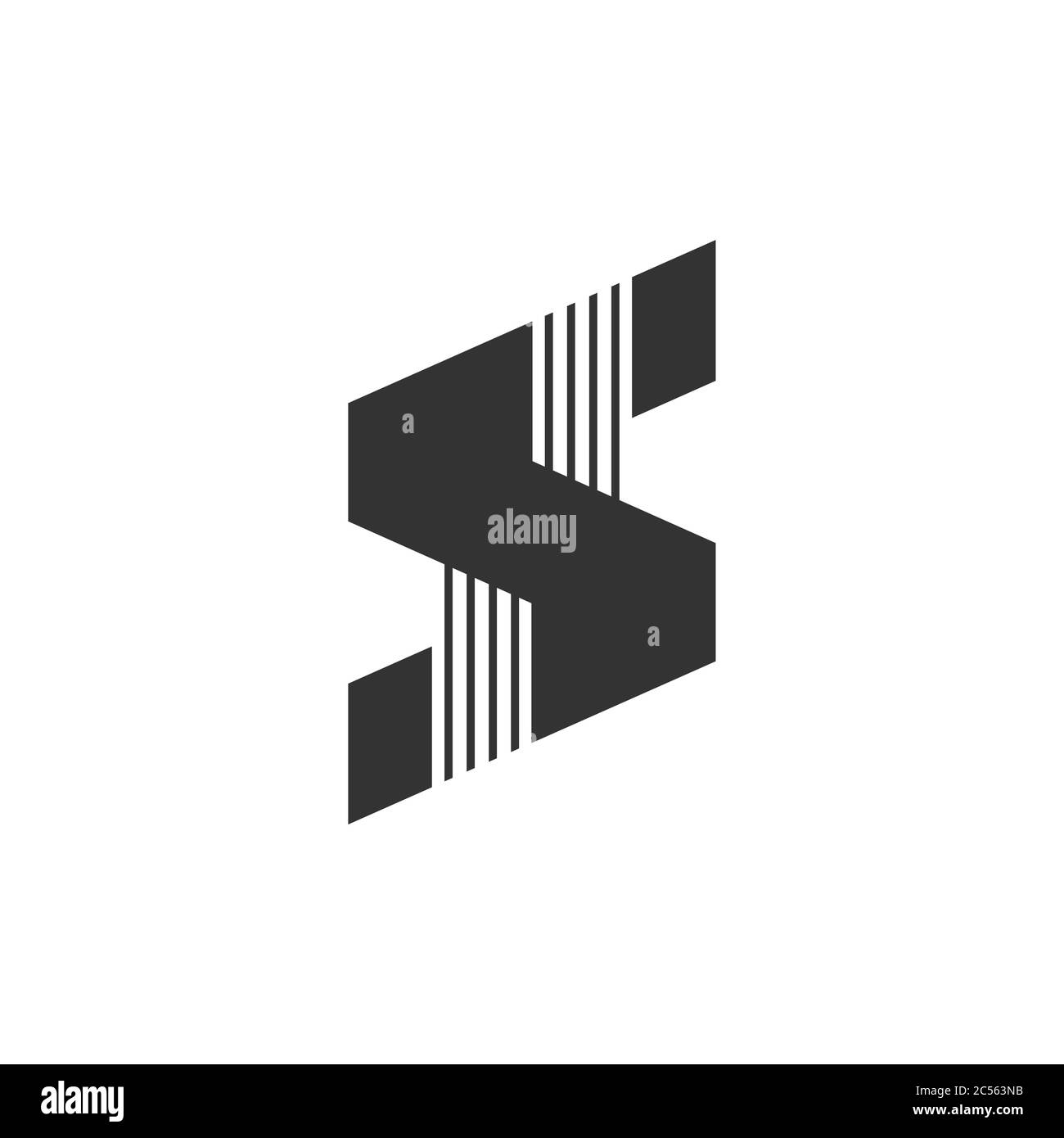 letter s stripes geometric motion logo vector Stock Vector Image & Art ...