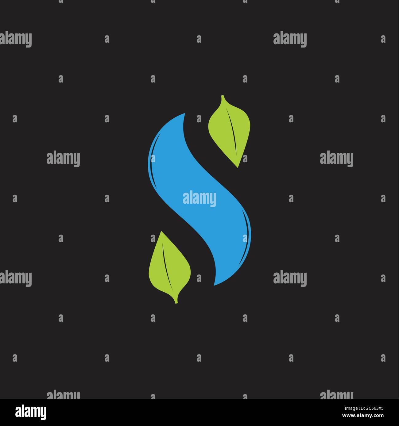 leaf water simple design natural symbol logo vector Stock Vector Image ...