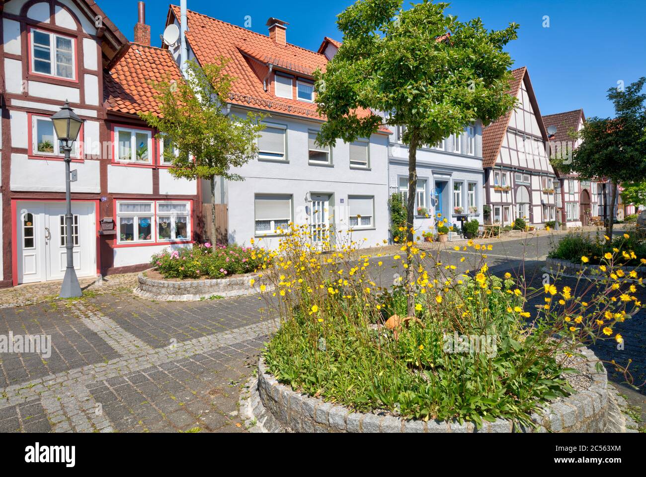 Lügde, old town, house, House facades, Half-timbered house, Weserbergland, North Rhine-Westphalia, Northern Germany, Germany, Europe Stock Photo