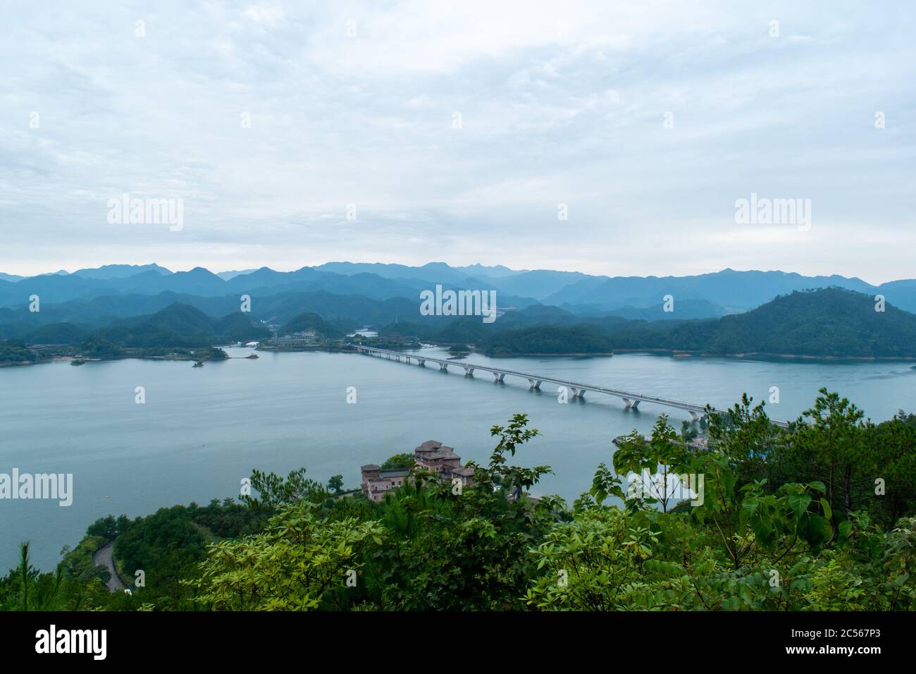 Qiandaohu, Zhejiang / China - February 07 2018: Beautiful Qiandaohu outside of Hangzhou. Stock Photo