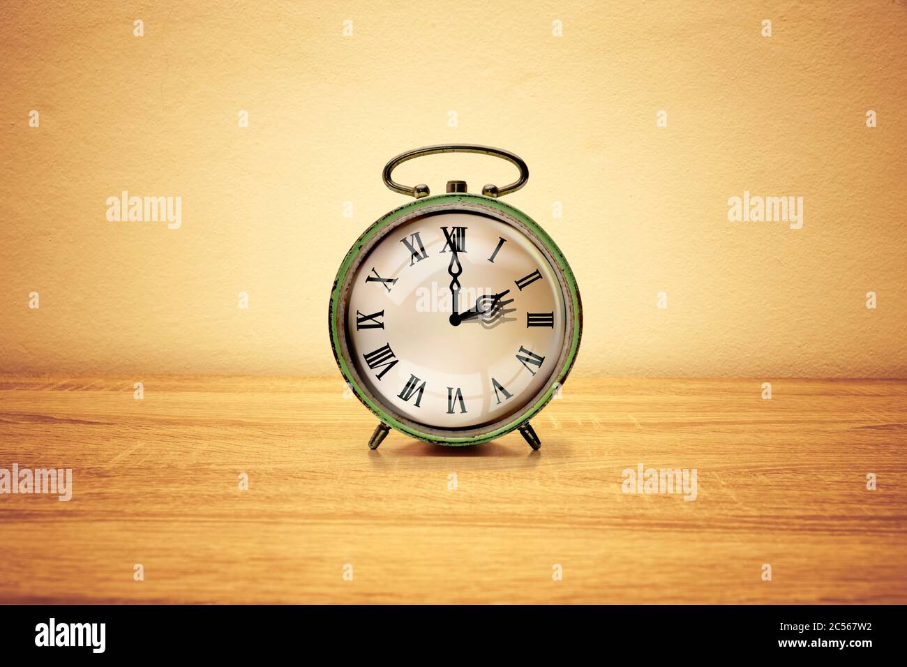 Alarm clock with daylight saving time Stock Photo Alamy