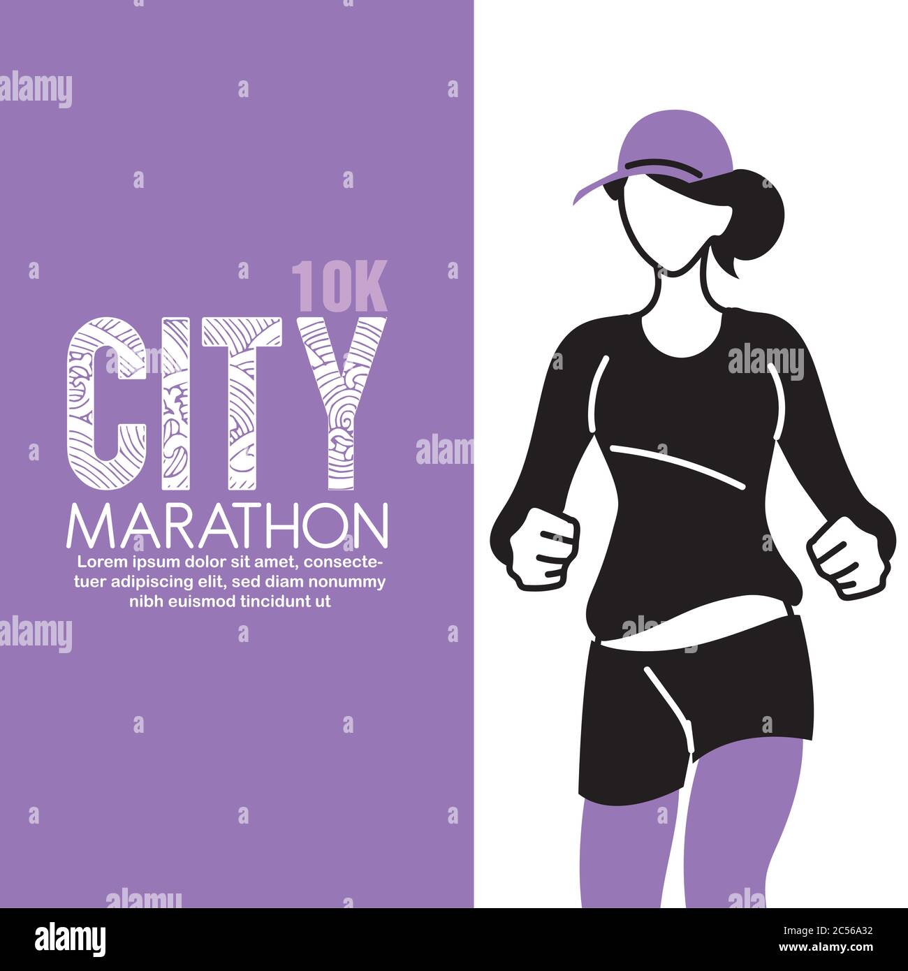 10 k race Stock Vector Images - Alamy